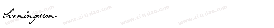 Sveningsson字体转换