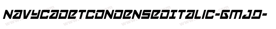 NavyCadetCondensedItalic-GmJq字体转换