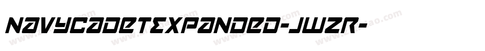 NavyCadetExpanded-jwZR字体转换