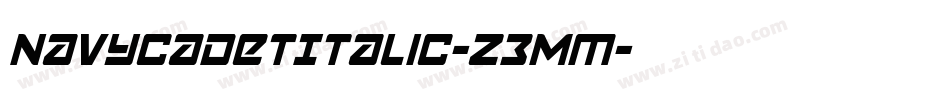 NavyCadetItalic-Z3Mm字体转换