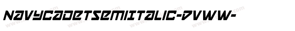 NavyCadetSemiItalic-DvWW字体转换