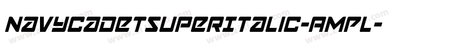 NavyCadetSuperItalic-AMPL字体转换