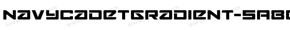 NavyCadetGradient-5A8B字体转换