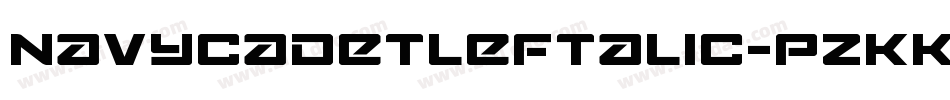 NavyCadetLeftalic-pzKK字体转换