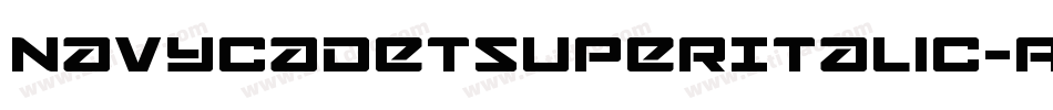 NavyCadetSuperItalic-AMPL字体转换
