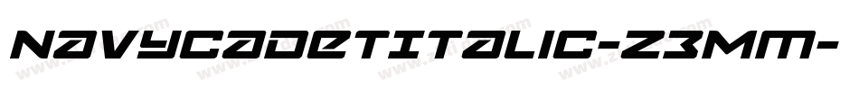 NavyCadetItalic-Z3Mm字体转换