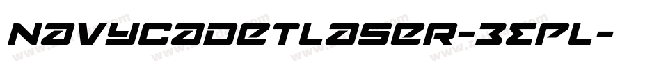 NavyCadetLaser-3EPL字体转换