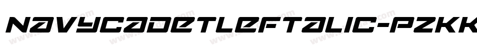 NavyCadetLeftalic-pzKK字体转换