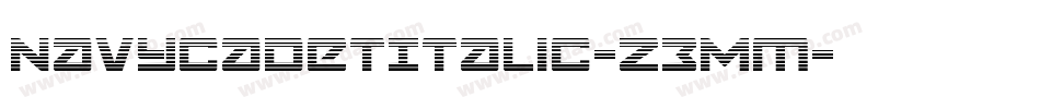 NavyCadetItalic-Z3Mm字体转换