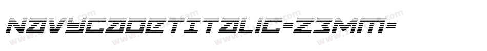 NavyCadetItalic-Z3Mm字体转换