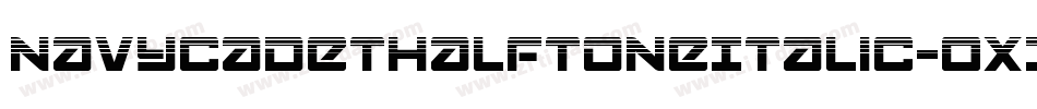 NavyCadetHalftoneItalic-OX34字体转换