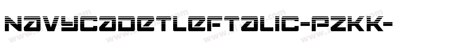 NavyCadetLeftalic-pzKK字体转换