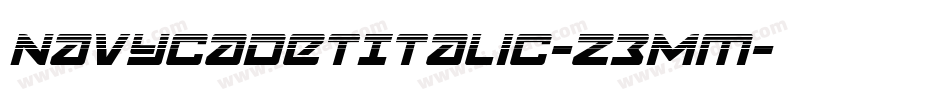 NavyCadetItalic-Z3Mm字体转换