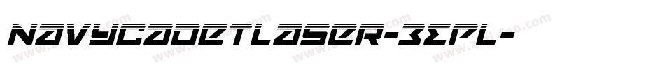 NavyCadetLaser-3EPL字体转换