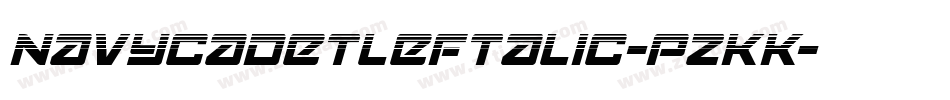 NavyCadetLeftalic-pzKK字体转换