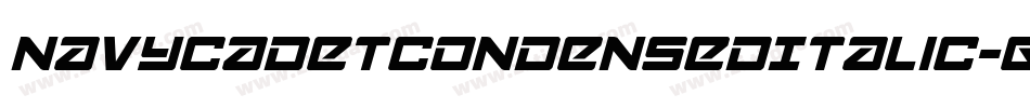 NavyCadetCondensedItalic-GmJq字体转换