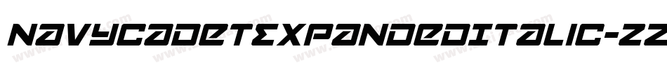 NavyCadetExpandedItalic-zZd0字体转换