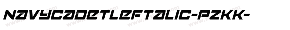 NavyCadetLeftalic-pzKK字体转换