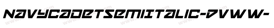 NavyCadetSemiItalic-DvWW字体转换