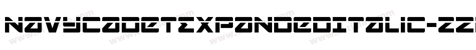 NavyCadetExpandedItalic-zZd0字体转换