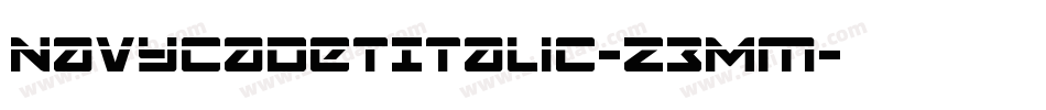 NavyCadetItalic-Z3Mm字体转换