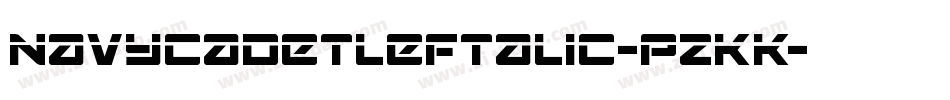 NavyCadetLeftalic-pzKK字体转换