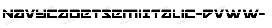 NavyCadetSemiItalic-DvWW字体转换