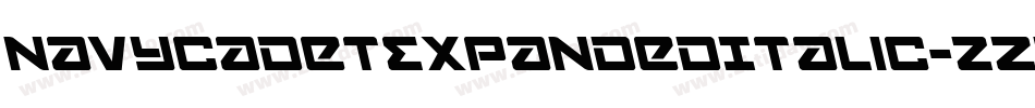 NavyCadetExpandedItalic-zZd0字体转换
