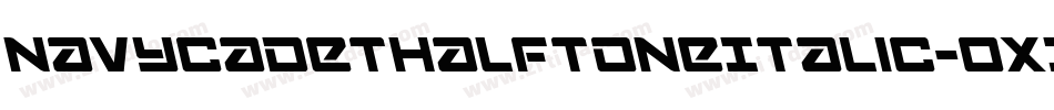NavyCadetHalftoneItalic-OX34字体转换