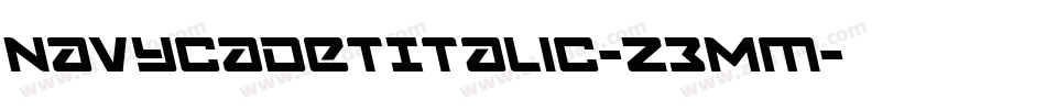 NavyCadetItalic-Z3Mm字体转换