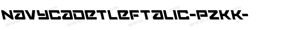 NavyCadetLeftalic-pzKK字体转换