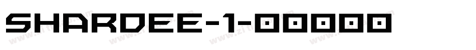 Shardee-1字体转换