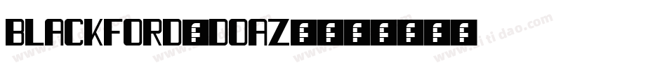 Blackford-DOaz1字体转换
