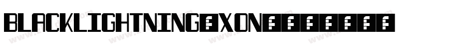 Blacklightning-xOn8字体转换