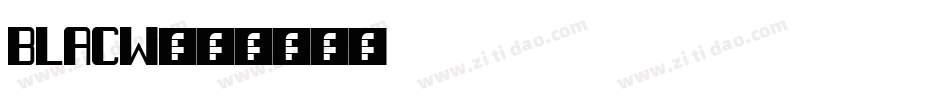 blacw字体转换