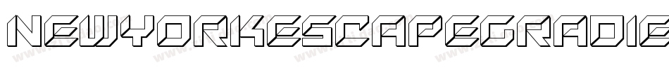 NewYorkEscapeGradientItalicItalic-ABLM字体转换