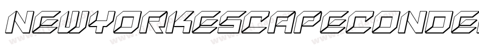 NewYorkEscapeCondensedItaliCondensedItalic-3Ez3字体转换