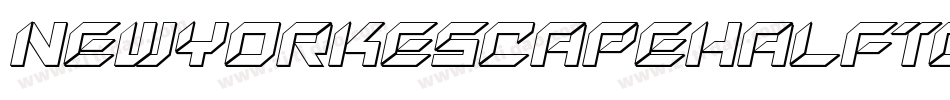 NewYorkEscapeHalftoneItalicItalic-VaGZ字体转换