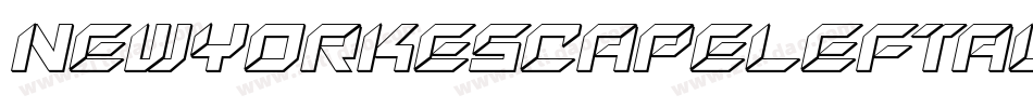 NewYorkEscapeLeftalicItalic-G2OG字体转换