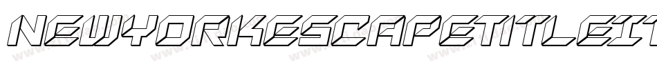 NewYorkEscapeTitleItalicItalic-5Zy8字体转换