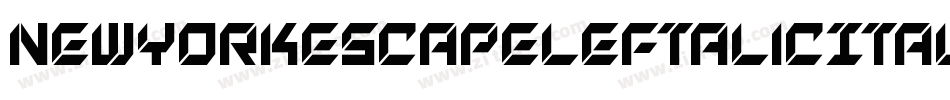 NewYorkEscapeLeftalicItalic-G2OG字体转换