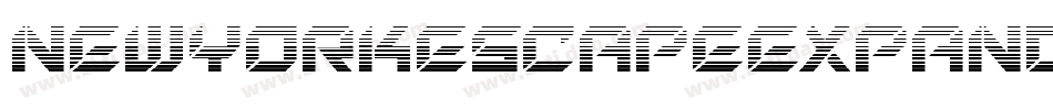 NewYorkEscapeExpandedItalicExpandedItalic-pz71字体转换