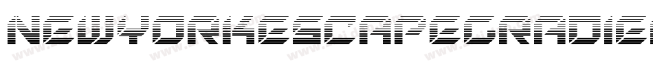 NewYorkEscapeGradient-D9O9字体转换