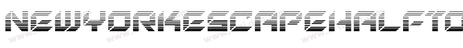 NewYorkEscapeHalftoneItalicItalic-VaGZ字体转换