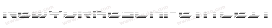 NewYorkEscapeTitleItalicItalic-5Zy8字体转换