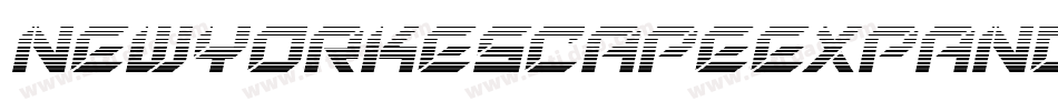 NewYorkEscapeExpandedExpanded-xz3r字体转换
