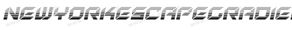 NewYorkEscapeGradientItalicItalic-ABLM字体转换