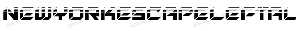 NewYorkEscapeLeftalicItalic-G2OG字体转换