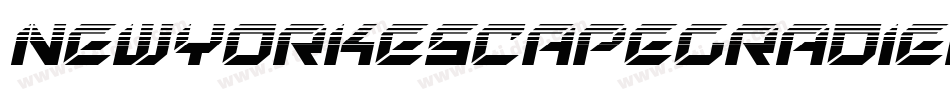 NewYorkEscapeGradient-D9O9字体转换