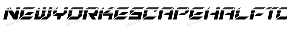 NewYorkEscapeHalftoneItalicItalic-VaGZ字体转换